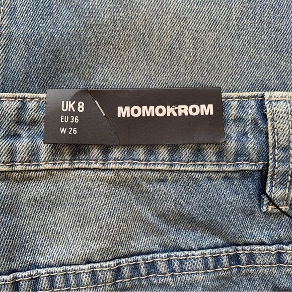 Dolls Kill Momokrom Cut-Out High Waisted Mom Jeans Size 26 NWT - Picture 5 of 7